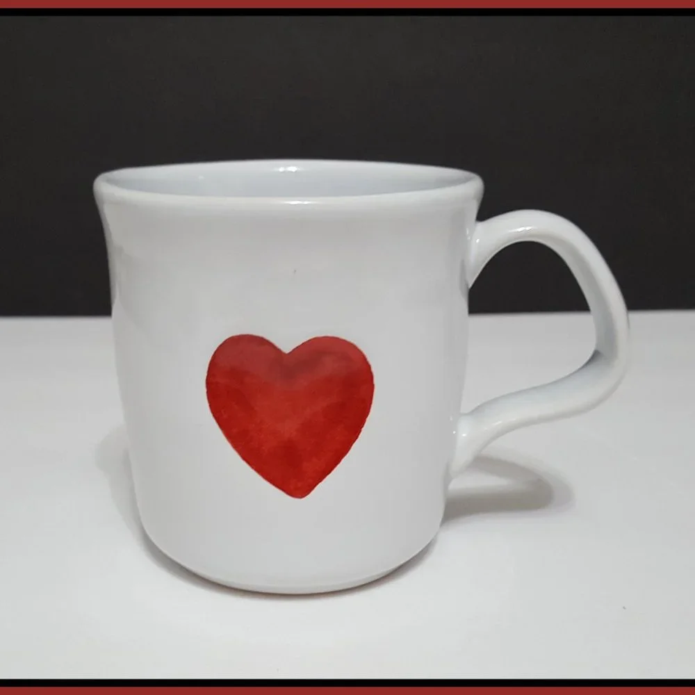 NEW Williams Sonoma Stoneware Heart Mug 13 OZ